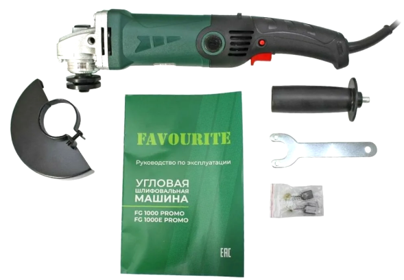 УШМ 1000Вт, ф125мм, 3000-10000об/мин FG 1000E PROMO FAVOURITE