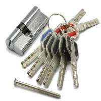 Механизм цилиндровый "AL200" 85 (35*50) АВС (перекодир), хром