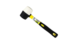 Киянка, черно-белая резина, фиберглассовая обрезиненная рукоятка, 680г ON