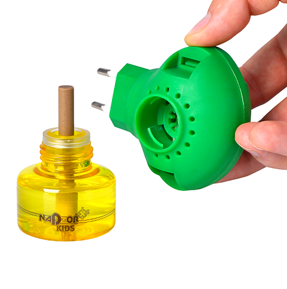 Комплект от комаров для детей-45 ночей (Электрофумигатор+жидкость) Nadzor