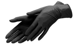 Перчатки нитрил черные M (100шт)
