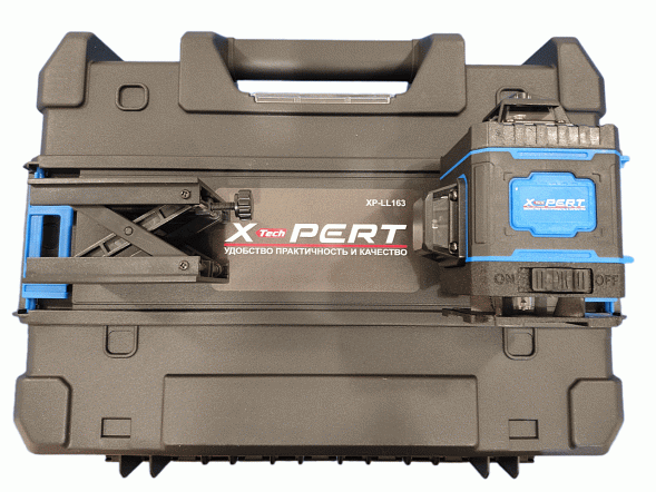 Лазерный уровень 4D 16 лучей зеленый в коробке X-PERT