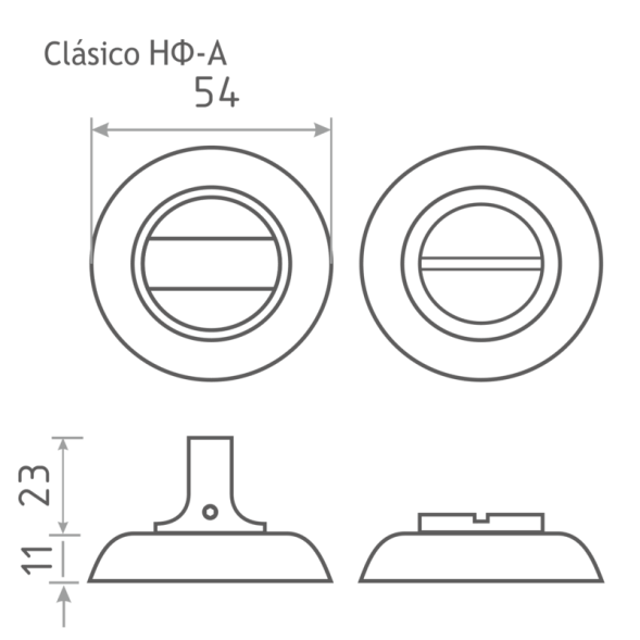 Накладка под фиксатор НФ-А (мат.хром)  "Нора-М"