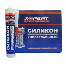 Силикон универсальный герметик под пистолет (белый) Х-Pert (24 шт)