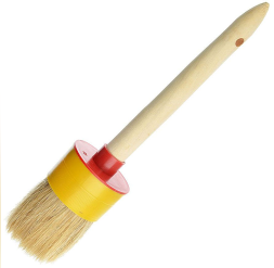 Кисть круглая пластиковый корпус нат. щетина №16 (55мм) (6шт) ON