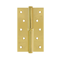 Петля сталь 750-5" (латун.покр.)правая (125*75*2,5) №2  "Нора-М"