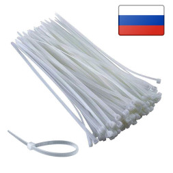 Хомут пластиковый 4,5х 200 бел.(уп.100 шт.)TORK