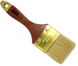 Кисть малярная плоская "Профи" нат.щетина, дер. ручка 1,5"(38мм) (12шт) ON