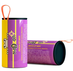 Липкая лента от мух NADZOR 100шт в шоубоксе