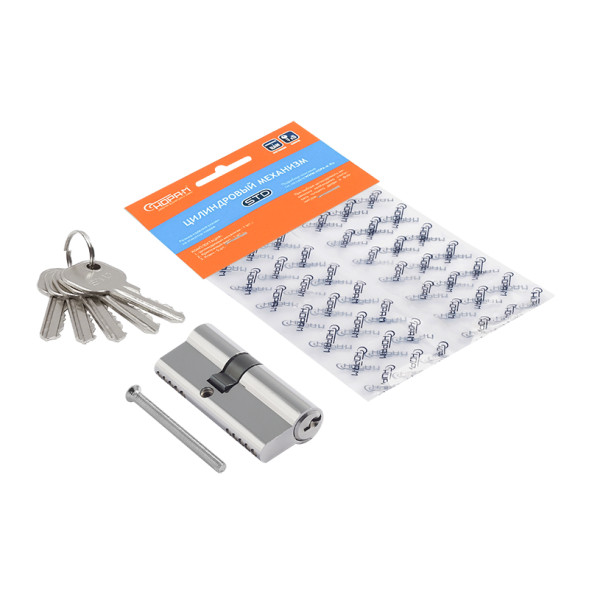 Цилиндр.мех-м ЕСО AL Л-90 (хром) (50-40)  "Нора-М"