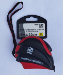 Рулетка с автостопом  5м х 25мм BlackHorn  (25404)