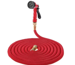 Шланг для полива саморастягивающийся красный MAGIC GARDEN 37м.