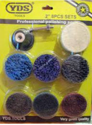 Набор шлифовальных дисков скотч-брайт (8шт.)