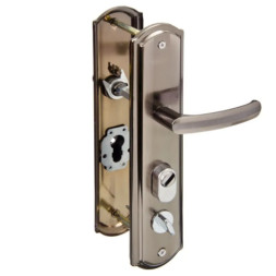 Ручка на планке для китайских дверей В (универсальная, L/R) "Замкофф"