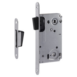 Корпус замка магн. 13М-90мм (хром) под фикс. с отв.планкой  "Нора-М"