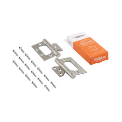 Петля накладная унив. 800-3" FНР (мат.хром.покр.) без колп. (75*63*2,5)  "Нора-М"