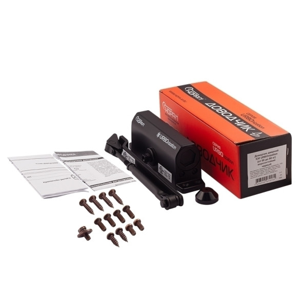 Доводчик 530 URBOnizatio (50-90кг) (черный) морозостойкий "Нора-М"