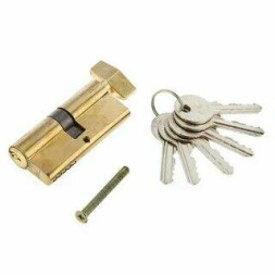 Личинка дверная (цилиндр) AL, ключ-вертушка, 6 английских ключей, 90мм