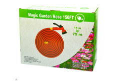 Шланг для полива саморастягивающийся красный MAGIC GARDEN 75м.
