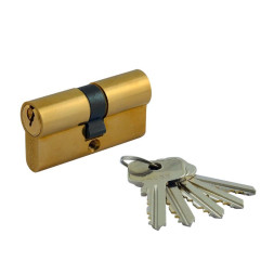 Цилиндр.мех-м Люкс I Л-90 (латунь) (45-45)  "Нора-М"