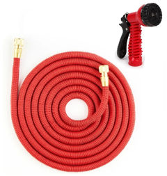 Шланг для полива саморастягивающийся красный MAGIC GARDEN 100м.