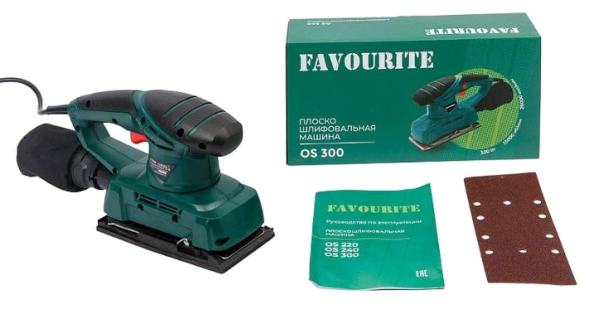 Плоскошлифовальная машина 300Вт, 13000об/мин, 90х187мм, 26000кол/мин OS 300 FAVOURITE