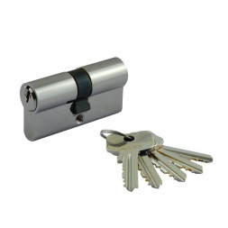 Цилиндр.мех-м Люкс I Л-90 (хром) (45-45)  "Нора-М"