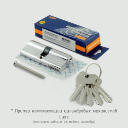 Цилиндр.мех-м Люкс I Л-90 (хром) (45-45)  "Нора-М"