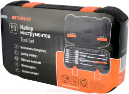 39922 Набор головок торцевых 53пр. 1/4"DR  АвтоДело