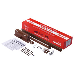 Доводчик ISPARUS 440 SLIDER (до 130кг) (коричневый) морозостойкий со скользящей тягой