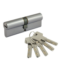 Цилиндр.мех-м Люкс II ЛП-90 (хром) (45-45) перфорац. "Нора-М"