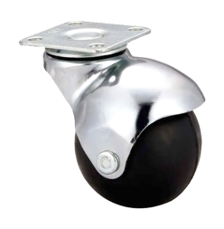 Колесо поворотное,на площадке 40мм (шарик,оцинк.) 5005040