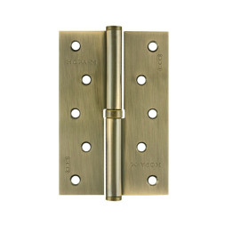 Петля сталь 750-5"-FНР-ЕСО (брон.покр.)левая (120*80*2,5)  "Нора-М"