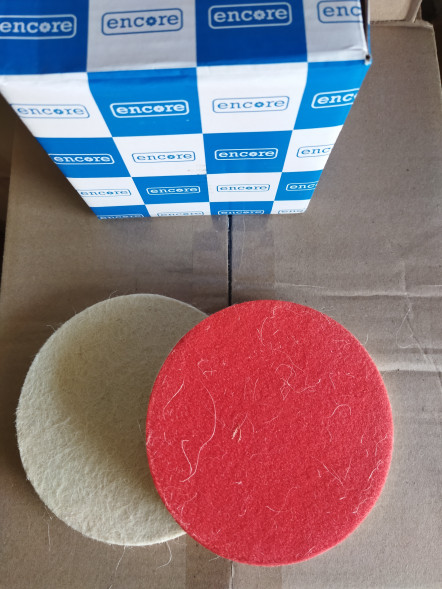 Диск полировальный из натурального войлока "под липучку"  6*150мм