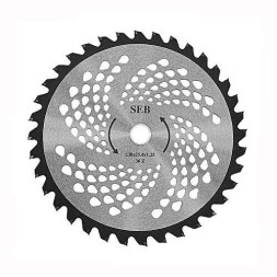 Нож для газонокосилки 36-и лопастной с победитом 230*25,4*1,25