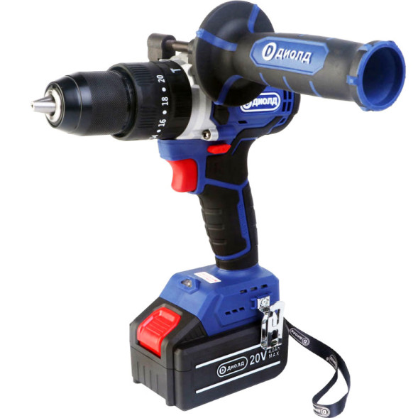 Дрель ручная электрическая аккумуляторная 1х4,0А*4 семейка(ДЭА-20 ЛИ-03У) "ДИОЛД"