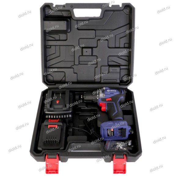 Дрель-шуруповерт ручная электрическая аккумуляторная (кейс) 1АКБ  (ДЭА-20Л-09) "ДИОЛД"
