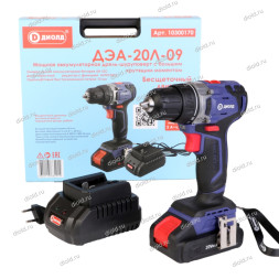Дрель-шуруповерт ручная электрическая аккумуляторная (кейс) 1АКБ  (ДЭА-20Л-09) "ДИОЛД"
