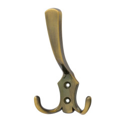 Крючок-вешалка №10 3-х рож. (ст.бронза)  "Нора-М"