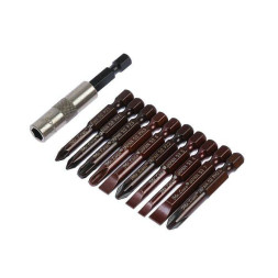 Насадки-биты Mr.Logo S2 10шт. (PH/PZ/SLx50мм) с адаптером