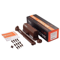 Доводчик №3s F бол. (до 80кг) (коричневый) морозостойкий с фиксацией "Нора-М"