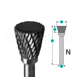 Борфреза твердосплавная NХ1612М06