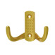 Крючок-вешалка №11 2-х рож. (золото)  "Нора-М"