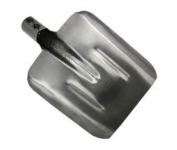 Лопата совковая РЕЛЬСОВАЯ СТАЛЬ, 235х345мм с ребрами жесткости, б/ч, тулейка d 40 ON