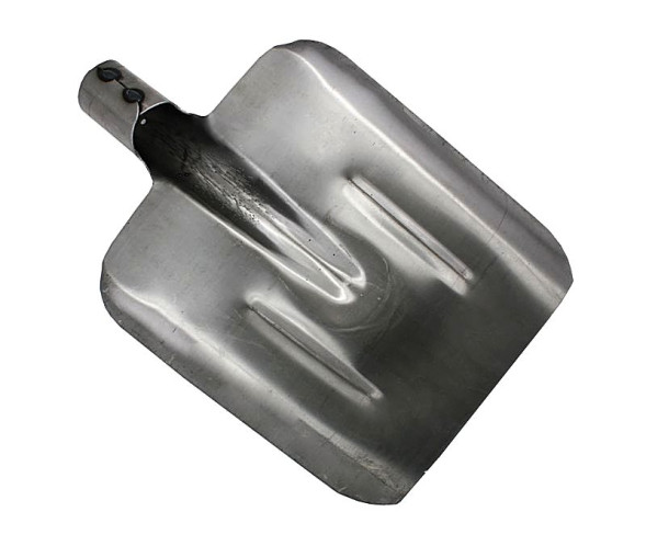 Лопата совковая РЕЛЬСОВАЯ СТАЛЬ, 235х345мм с ребрами жесткости, б/ч, тулейка d 40 ON