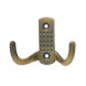 Крючок-вешалка №11 2-х рож. (ст.бронза)  "Нора-М"