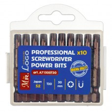 Насадки Mr.Logo 50T30 (S2) JAPAN (пластик. коробка) (20шт).