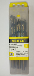 Сверло по металлу кобальт М35 10 SKOLE (8 шт)
