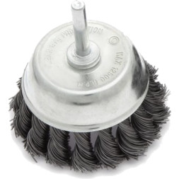 272500 Щетка для дрели крученая чашка 100мм (5шт)