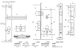 Замок врез. N106-85 М  (ст.бронза)  "Нора-М"